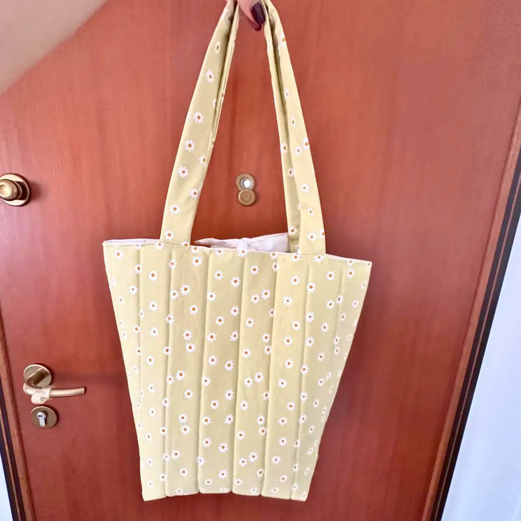 Tote bag con fiocco - Margherite