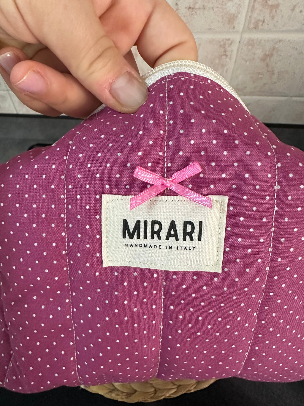 Beauty Case M - a pois - PRONTA CONSEGNA