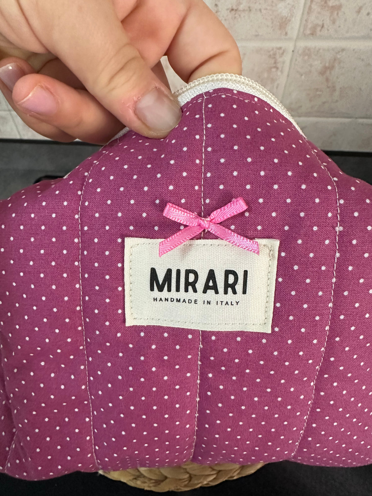 Beauty Case M - a pois - PRONTA CONSEGNA