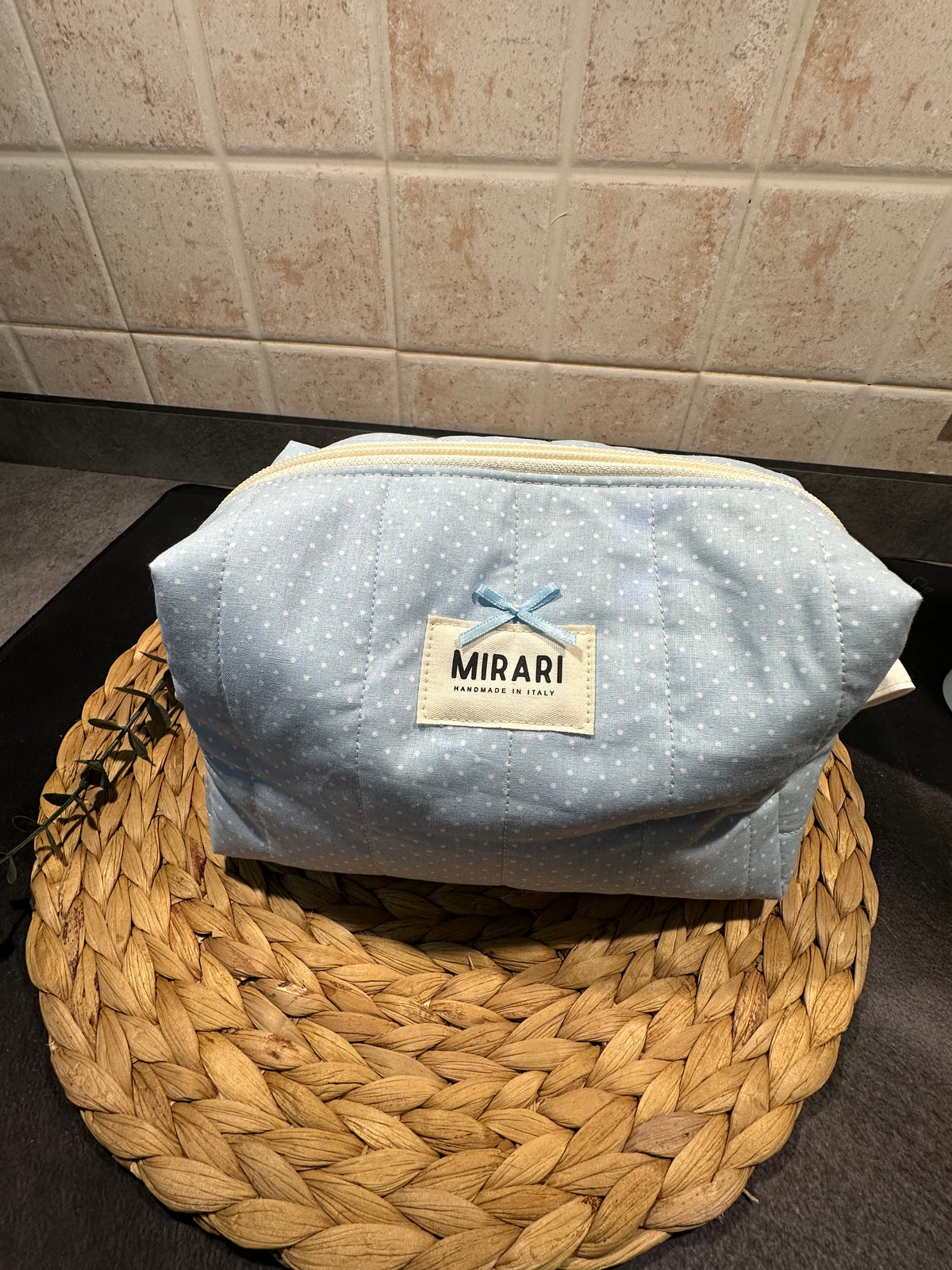 Beauty Case M - a pois - PRONTA CONSEGNA
