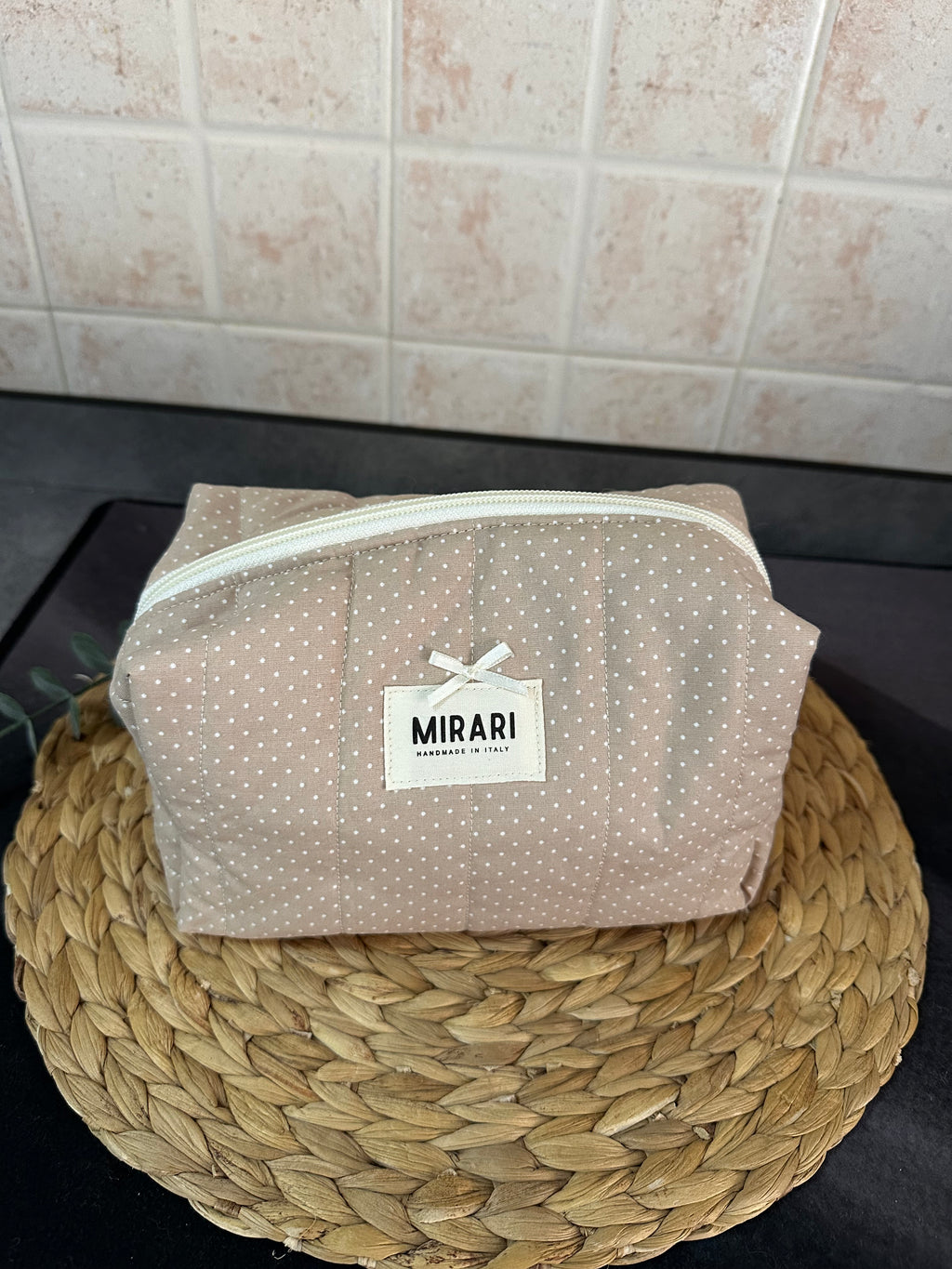 Beauty Case M - a pois - PRONTA CONSEGNA