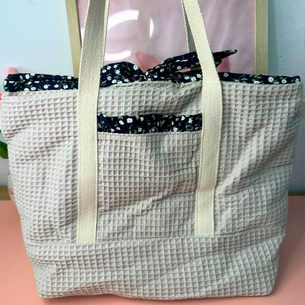 Tote bag "Afrodite" - Waffle Sabbia