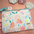 Custodia per Laptop / Tablet Con volant - Fiori Acquerello, Celeste