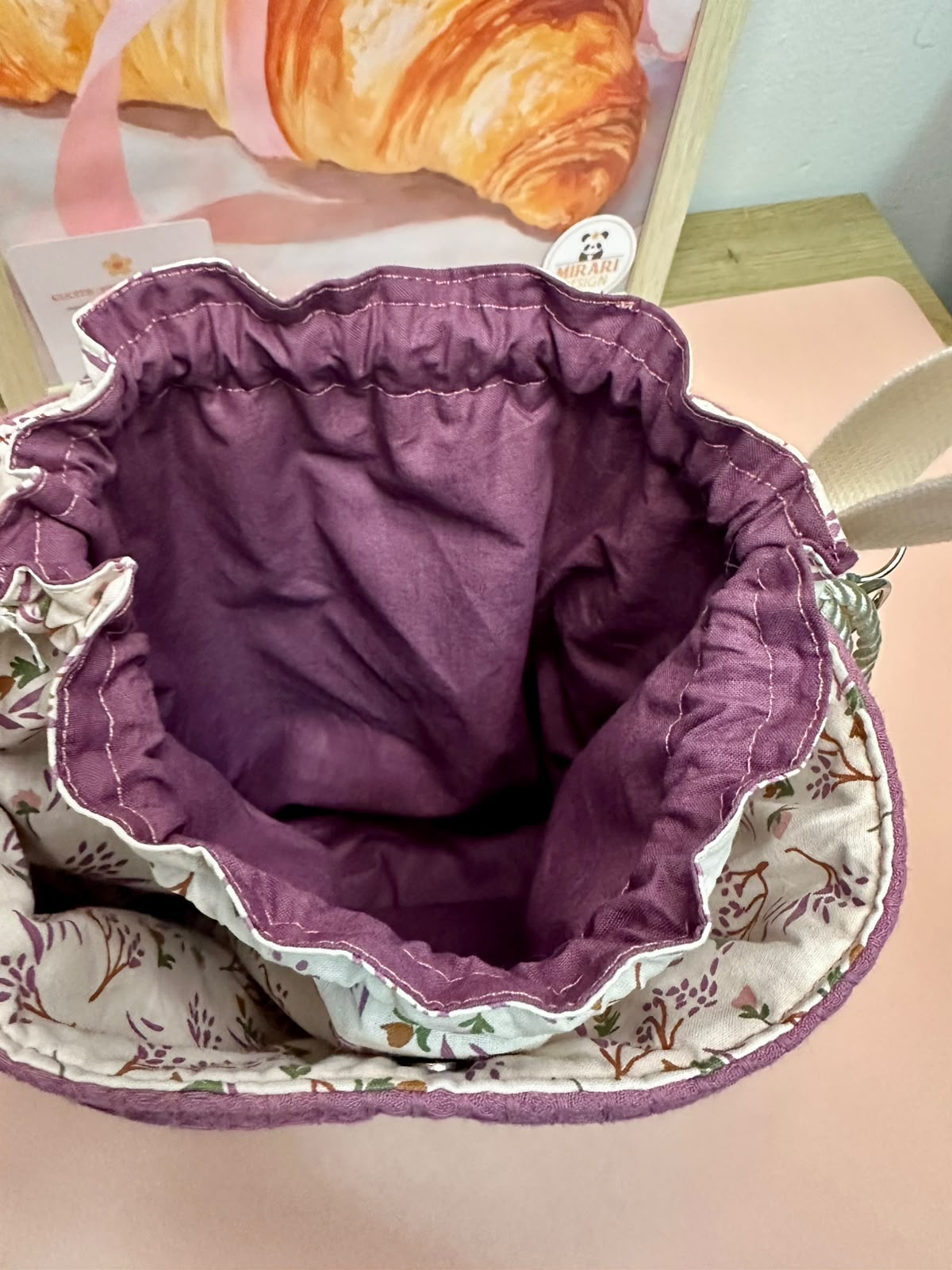 Borsa "Artemide" - Waffle Malva