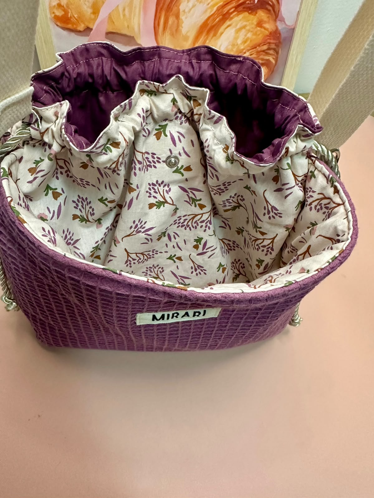 Borsa "Artemide" - Waffle Malva