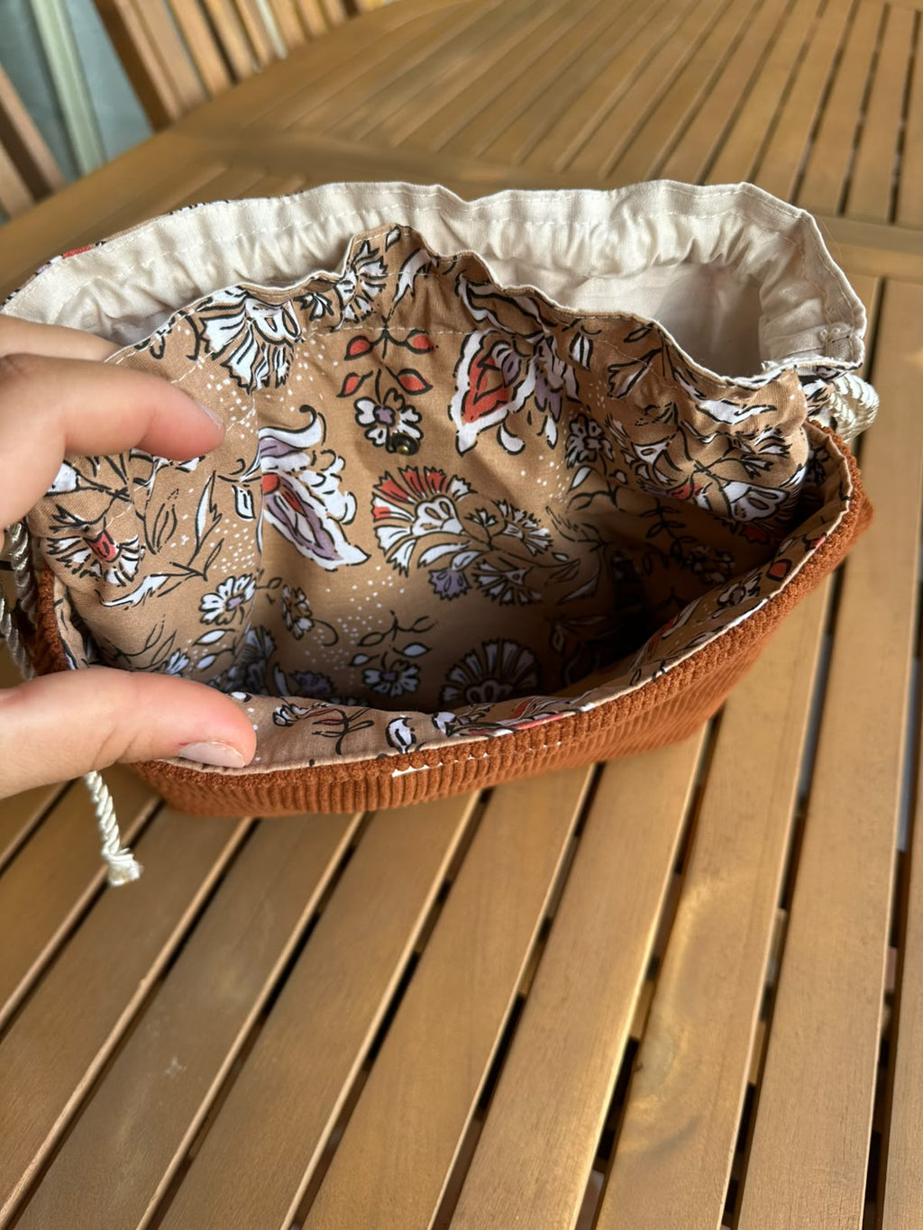 Borsa "Artemide" - Velluto a coste Cioccolato